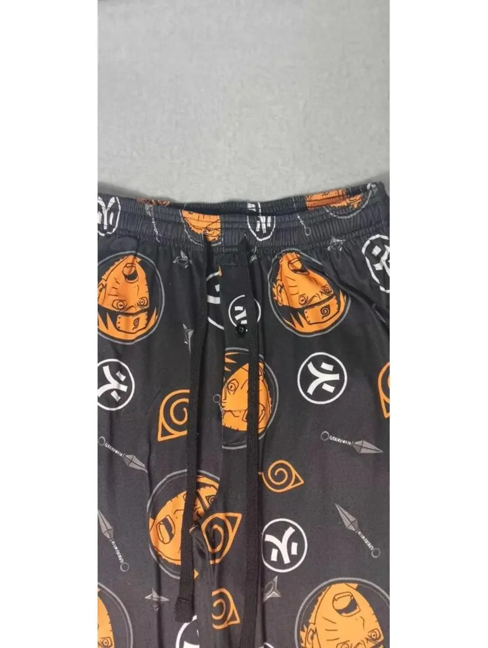 Naruto Shippuden Pajama Sleep Pants Mens Size Small Multicolor all-over print...